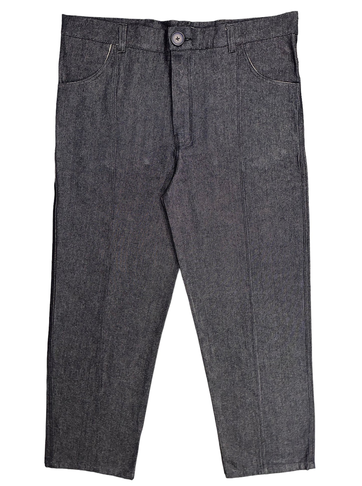 (E) "L'inversé" Jean coupe droite à poche inversé