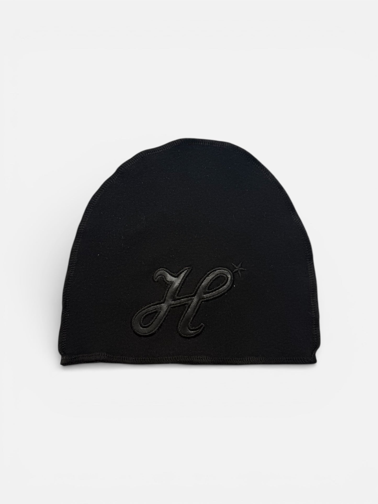 Bonnet H logo cuir