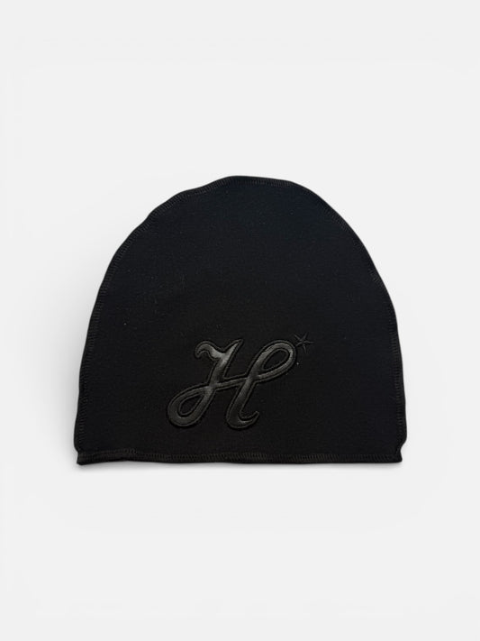 Bonnet H logo cuir