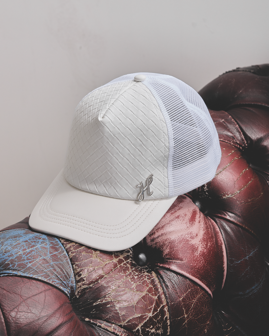 Casquette en cuir "tagia"